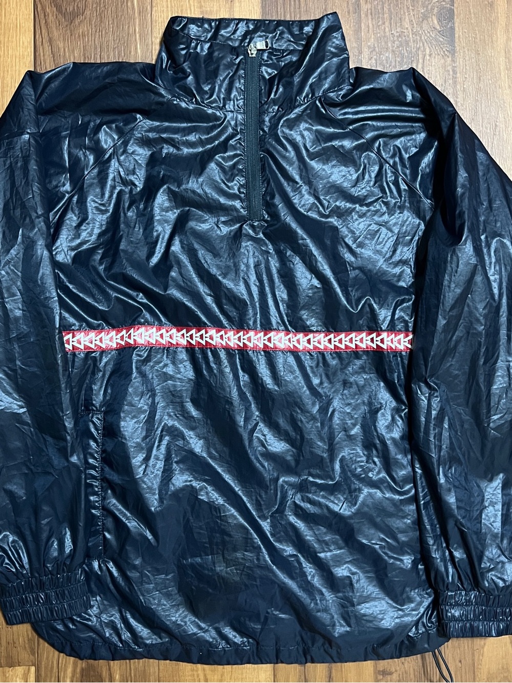 KITH Windbreaker Jacket Size Small Navy Streetwear Quarter Zip Jacket